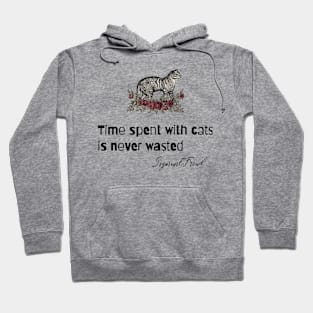 Cat Funny Quote with Illustration Hoodie